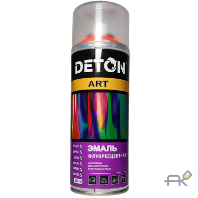 Аэрозоль DETON ART оранжевый флуоресцентный 520мл